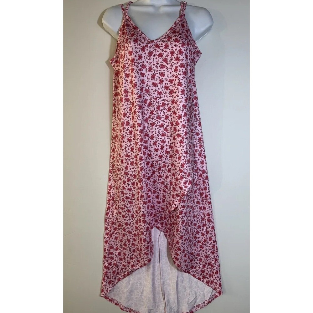 Kidlove Women's Dress Wrap V Neck Dress with Irregular Hemline Sleeveless Sz S‎